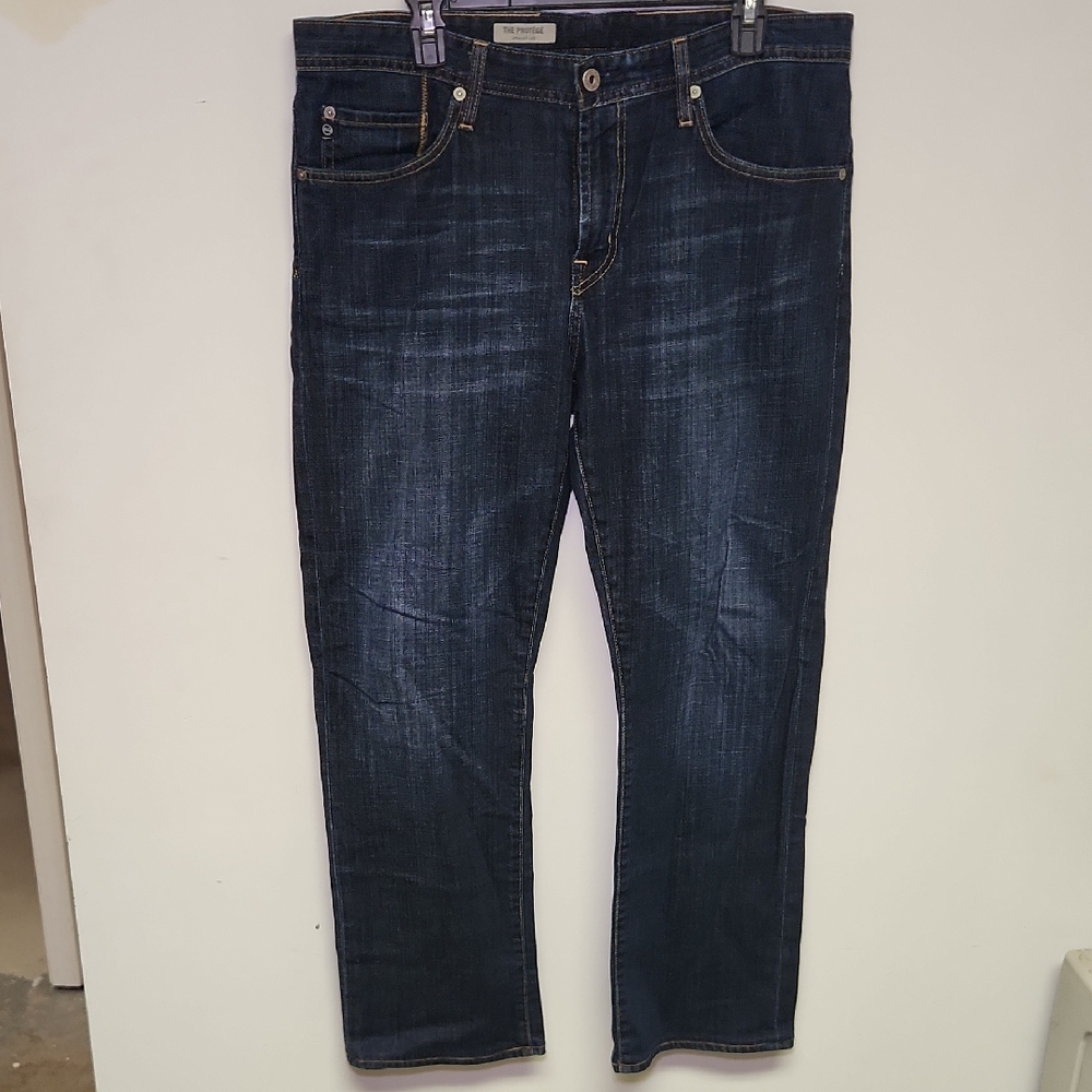 AG Adriano Goldschmied Men’s Jeans 36x32 – Dark Wash Stretch Denim Made in USA